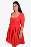 Greta Constantine Red Flared 'Elle' Mini Dress Size M