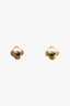 Van Cleef & Arpels 18K Yellow Gold Onyx Sweet Alhambra Earstuds