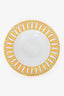 Hermès Yellow/White Porcelain 'Soleil d'Hermès' Pasta Plate
