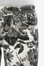 Stella McCartney Grey/White Denim Floral Skinny Jeans Size 26