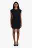 Helmut Lang Navy Blue/Black Sleeveless Mini Shift Dress Size 00