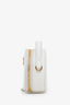 Prada White Saffiano Leather Mini Crossbody Round Bag