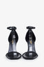Saint Laurent Black Glitter Opyum Heels Size 37.5