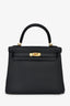 Hermès 2024 Black Togo Leather Kelly 25