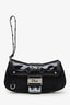 Christian Dior 2003 Black Satin Street Chic Clutch