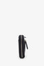 Prada Black Pebbled Calfskin Zip Card Case
