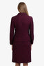 Pre-loved Chanel™ 1998 Purple Wool Tweed Jacket Suit Set Size 40