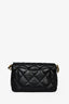 Pre-loved Chanel™ 2023 Black Lambskin Leather Coco Love Flap Crossbody Bag