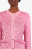 Versace Pink Silk Cardigan + Pants Size 38 and 44