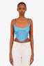 Versace Blue Medusa Corset Size 38