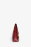 Stella McCartney 2014 Red/Yellow Vegan Leather Star Embossed 'Cavendish' Oversized Clutch