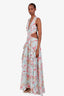 ASTR Blue/Pink Cut Out Maxi Dress Size L