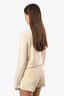 Chloe Cream Wool White Lace Detailed Crewneck Sweater Size S