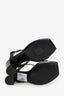 Saint Laurent Brown Calfskin Cassandra Monogram Sandals Size 38