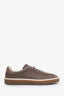 Loro Piana Taupe Leather and Suede Sneakers Size 41 Mens