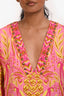 Farm Rio Pink/Yellow Pineapple Printed Tunic Dress Size XS