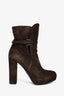 Prada Brown Suede Ankle Boot Size 39