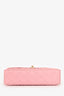 Pre-loved Chanel™ 2004 Rare Sakura Pink Caviar Medium Double Flap Shoulder Bag