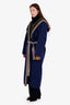 Hermès Blue Cotton Vice Versa Bathrobe Size M