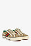 Gucci Beige/Green GG Supreme Tennis 1977 Sneakers Size 35