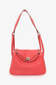 Hermès 2010 Red Clemence Leather Lindy 26 Palladium Hardware
