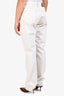 Frame Cream/Brown Denim 'Le Italien True Straight' High Waisted Jean Size 30