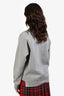 Burberry Grey Pallas Helmet Print Cotton Knit Sweatshirt Size M