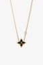 Louis Vuitton 18K Yellow Gold Onyx Diamond Blossom Bb Star Pendant Necklace