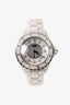 Pre-loved Chanel™ White Ceramic Diamond Marker Dial 'J12' 38mm Automatic Watch