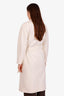Max Mara White Wool Cashmere Blend 101801 Icon Coat Size 0