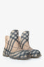 Burberry Beige Check Rubber Rain Boot Size 39