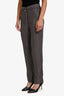Ganni Grey Pinstriped Pants Size 36
