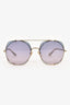 Chloe Blue '42S' Aviator Sunglasses