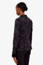 Etro Black Patterned Single Breasted Blazer Size 42