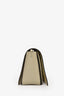 Celine 2018 Cream/Green Leather Frame Shoulder Bag