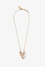 Christian Dior Gold Tone Scorpio Pendant Necklace
