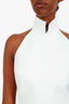 White Halter Neck Backless 'Hemingway' Dress Size 36