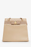 Salvatore Ferragamo Beige Leather Shoulder Bag