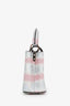 Louis Vuitton Pink Iridescent "Aurora" Crocodile Leather Mini Capucines with Strap