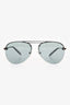 Louis Vuitton Silver Tone Rimless 'Clockwise' Logo Aviator Sunglasses