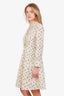 Sea New York Cream Floral Print Cotton Babydoll Dress Size M