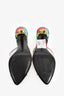 Saint Laurent Multicolour PVC 'Lolita' Floral Print Sandals Size 36.5