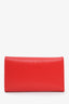 Prada Red Textured Leather Six Ring Key Holder