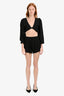 Faithfull The Brand Black Crinkle Shorts Size 2