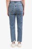 Agolde Light Wash Blue Denim 90's Pinch Distressed Fray Raw Hem Jeans Size 28