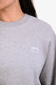 Ami Grey Logo Crewneck Sweater Size XXL