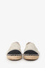 Pre-loved Chanel™ Light Grey Canvas Interlocking CC Logo Espadrilles Size 40