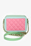 Pre-loved Chanel™ 2019 Multicolour Caviar Mini Vanity Case on Chain