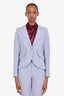 Smythe Purple Single Breasted Duchess Blazer Size 2