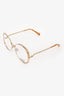 Chloe Clear/Gold '2138' Sunglasses